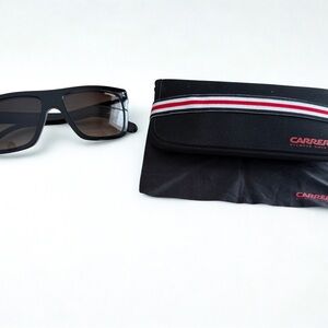 Carrera Black Sunglasses with Red Accents